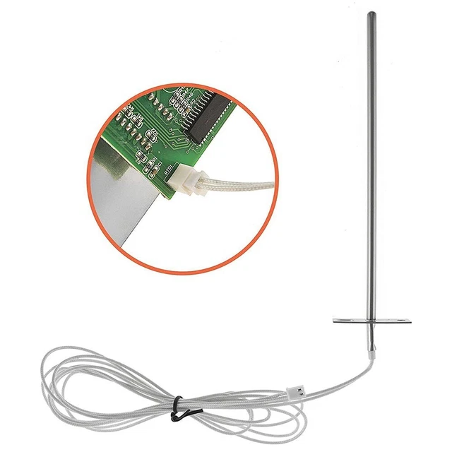Sensore Di Temperatura Di Ricambio Per Griglia Char-Griller Gravity 980 | Sonda RTD 3,5'' | Parte 801126 | Acciaio Inox - 4