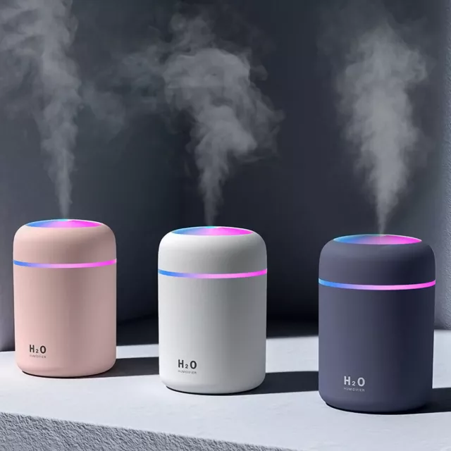 Led Aromatherapy Humidifier Aroma Essential Oil Diffuser Grain Ultrasonic Air US