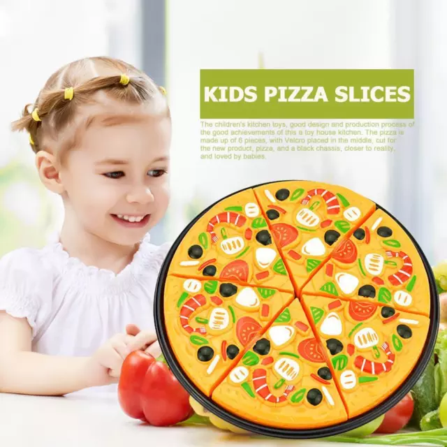 FR 9 pièces enfants tranches de pizza garnitures nourriture dîner cuisine sembla