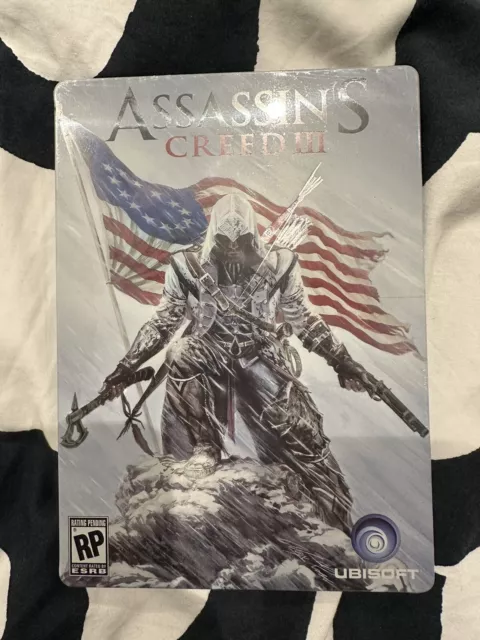 SOLO STEELBOOK ASSASSIN'S CREED III 3 PS3/Xbox 360 USA PREORDINE ESCLUSIVO *NUOVO*