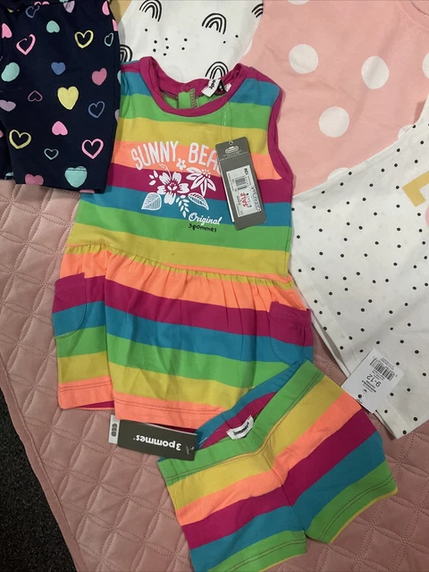 NEW baby girl large clothes bundle size 9-12 months  SUMMER 2