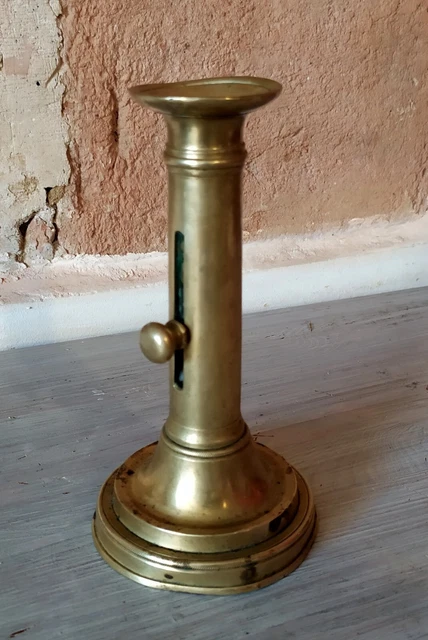 Bougeoir Chrétien Orthodoxe En Bronze - Hauteur 8,5 Cm - IconsGr
