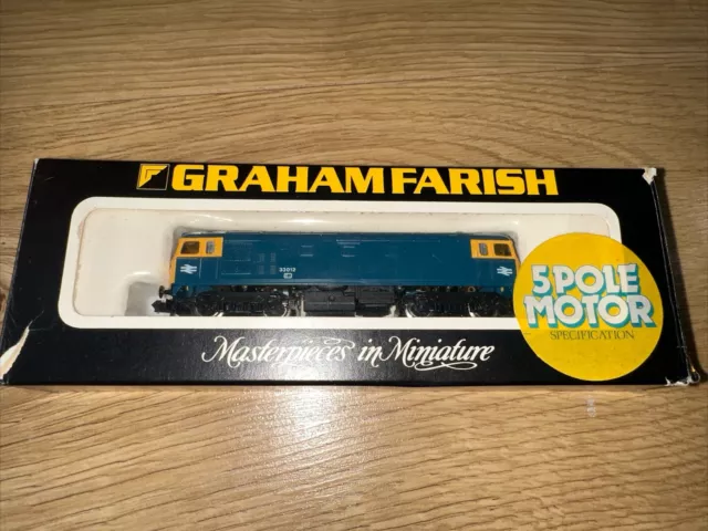 Graham Farish N gauge Class 33 Diesel BR Blue Livery