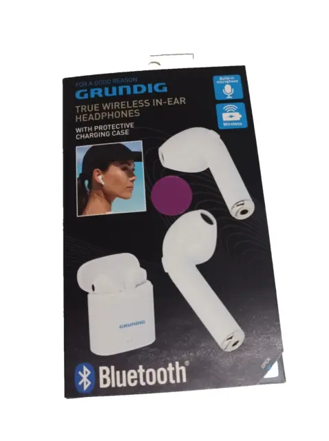 GRUNDIG True Wireless In-Ear Kopfhörer -  weiß -Bluetooth 5.0 mit Microphone