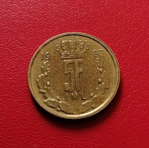 Luxembourg 🇱🇺 5 Francs - 1987 Coin  IML Rare Collectable