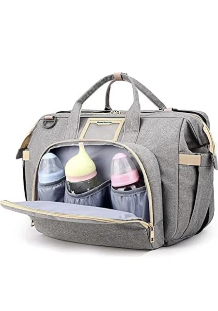 Marquis Baby Diaper Bag All in One Travel Backpack with Foldable Bassinet 3