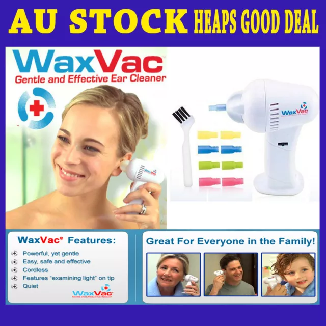 NEW WAXVAC Cordless Ear Vacuum Cleaning Cleaner System As Seen On Tv  AD