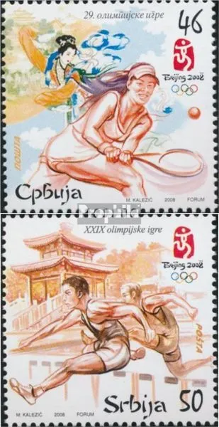 Briefmarken Serbien 2008 Mi 237-238 postfrisch Olympische Spiele