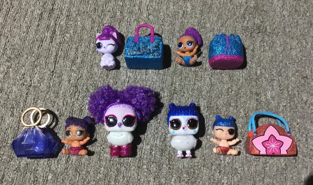 LOL DOLL RARE Ultra Lil Pet Bundle Purple Kawaii Bling Queen Dove Hootie Cat 6.39 PicClick UK