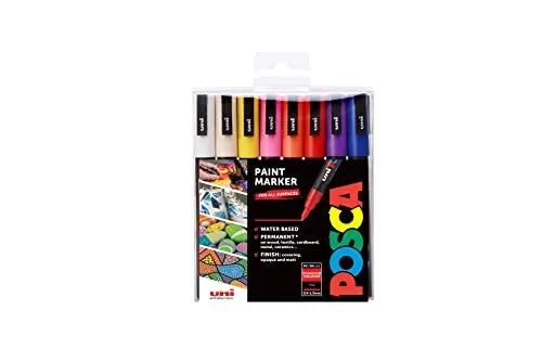 Uni Posca Paint Marker Art Pen Posca Case Set of 24 Assorted