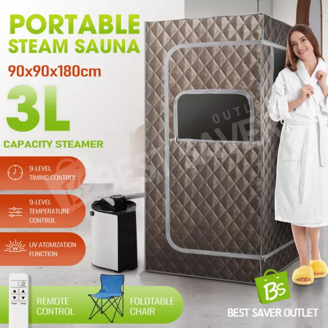 90x180cm Portable Steam Sauna FoldableSteamer Heating Slimming Skin Spa Box