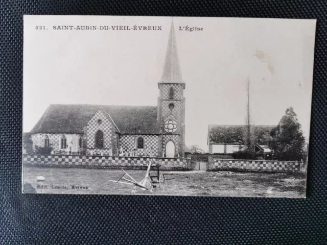 CPA 27 SAINT-AUBIN-DU-VIEIL-EVREUX - L'Eglise