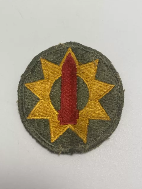 WW2 Period US Army 9th Pacific Coast Artillery Unit Patch