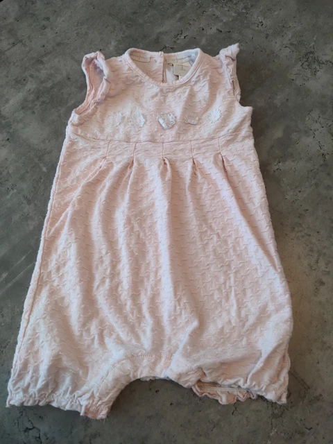 Lovely baby girls 9-12 months clothes romper short sleeve shorty  floral sum