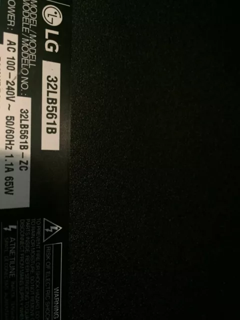 Toutes Pieces Tv Lg 32LB561B / Lg 32LB5610 .