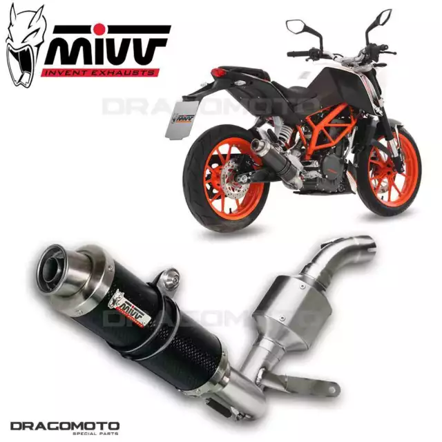 Komplette Aupuff KTM 390 DUKE 2015 2016 MIVV Gp Carbon