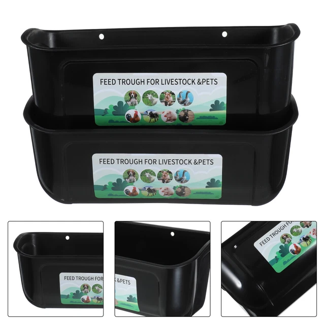 2Pcs Pigeon Cage Troughs Chicken Water Feeder Containers Poultry Food Water