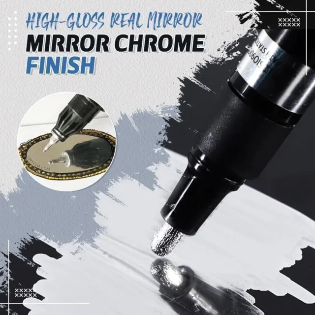 Metallic Liquid Chrome Mirror Marker Pen Waterproof Paint Pens DIY  Craftwork Pen
