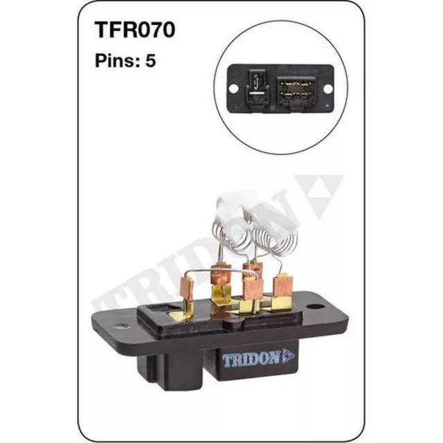 Tridon AC Blower Motor Resistor TFR070