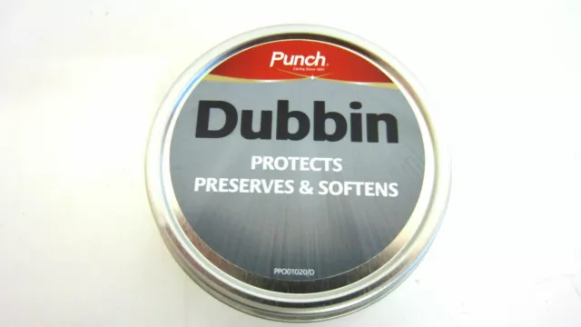 New Punch  Dubbin  Neutral 50ml Waterproofs Leather Shoe wax.