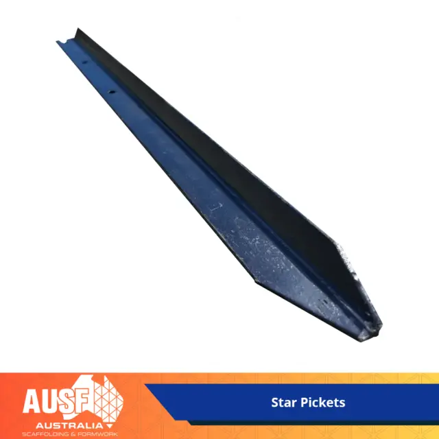 Steel Fence Y Post Star Pickets 1200mm Building Construction Site Fence Black