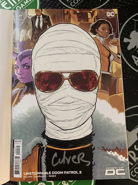 Unstoppable Doom Patrol #2 2023 DC Comics GITD Jeff Spokes Variant signed Culver
