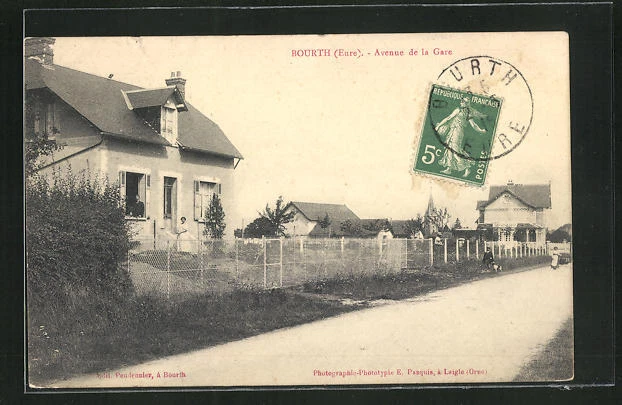 CPA Bourth, Avenue de la Gare 1916