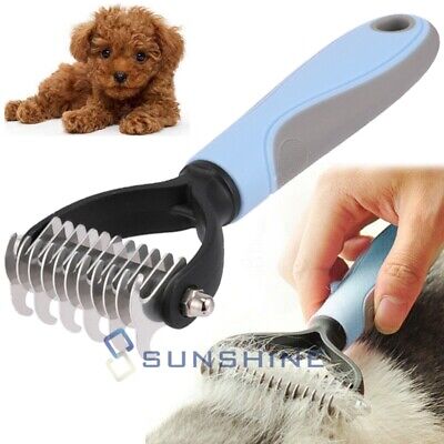 Grooming Brush For Pet Dog Cat Deshedding Tool Rake Comb Fur Remover Reduce Hair