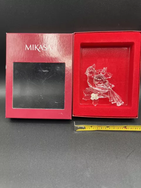 Mikasa a Crystal Cardinal Christmas Ornament