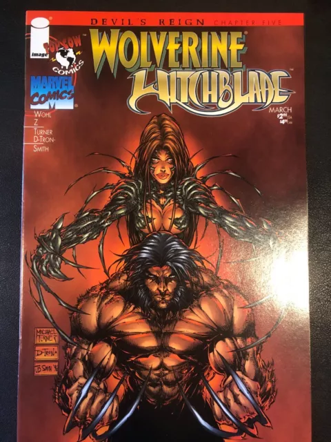 Wolverine Witchblade Devil's Reign Top Cow Image Marvel Chap. 5 Comic Book 1997