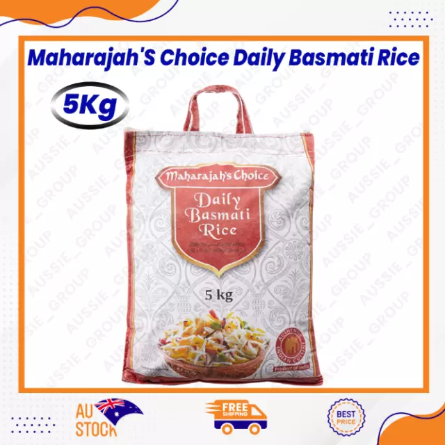 Maharajah'S Choice Daily Basmati Rice 5Kg (Pack of 1), White