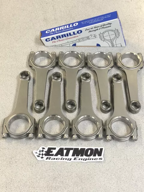 Nascar Carrillo Connecting Rods 6" x 1.850 jrnl x .827 pin x .900 wide EDM oiler
