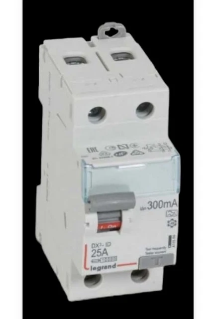 Legrand Interruttore Corrente Residua P 302 2P 25A 300Ma Tipo A Dx3 Serie 411569