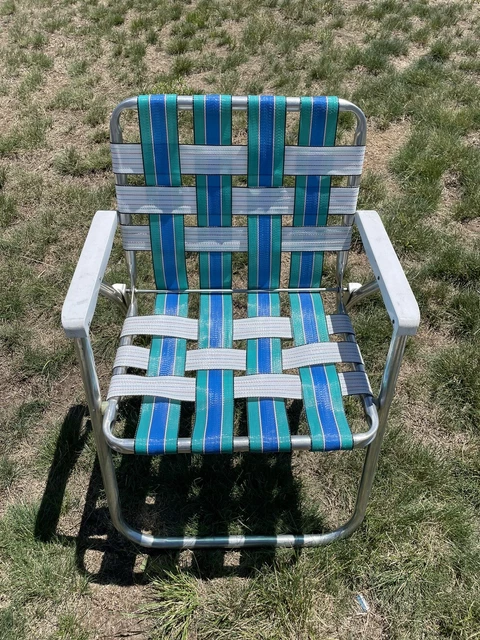 Aluminum webbed hotsell lounge chair