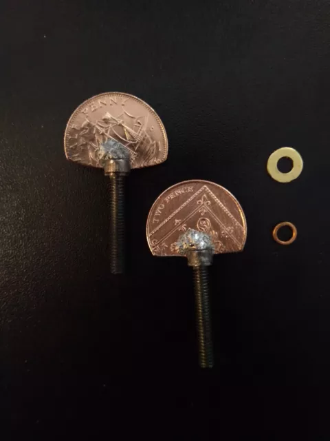 tattoo machine vice screw with coins