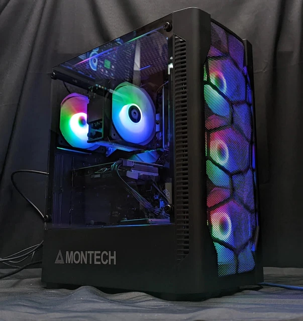 NVIDIA RTX 3060 Ryzen 7 5800x3d Gaming Pc MPG Motherboard Fractal