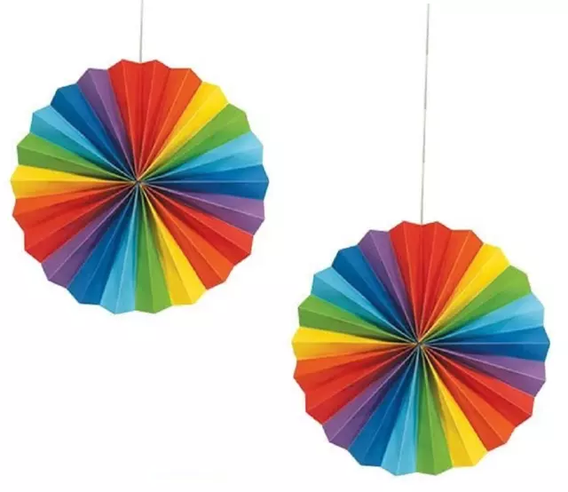 2 Paper Fan Decorative Wedding Baby Birthday Party Tissue Paper Table Decoration