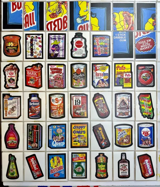 Wacky Packages Old School Series 1 - 42 Sticker / Puzzle Card Set Topps 2009