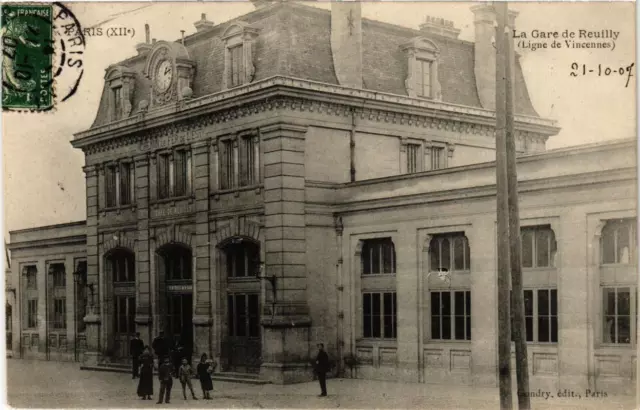 CPA AK PARIS 12th La Gare de Reuilly Line of VINNES (673550)