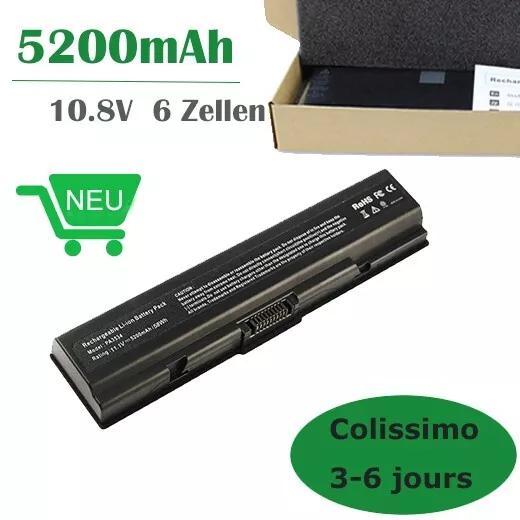 Batterie pour TOSHIBA SATELLITE PA3534U-1BRS A200 L300 A210 A300 L300D PA3533