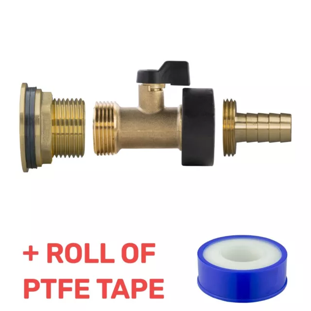 Water Butt Replacement Tap BRASS Metal Lever UK Bib Outlet Barb Quick Hosepipes