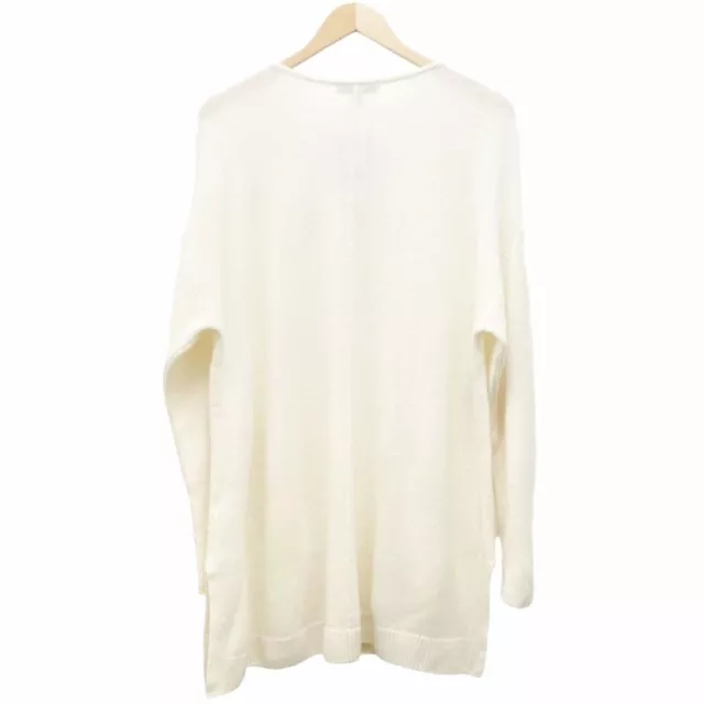 NWT Sejour Easy V-Neck Wool Cashmere Blend Pullover in Ivory Women’s Size 1X NEW 3