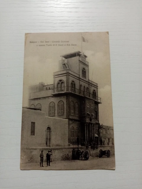 Foto BENGASI Sidi Dand comando divisione cannoni turchi 1914 Viaggiata