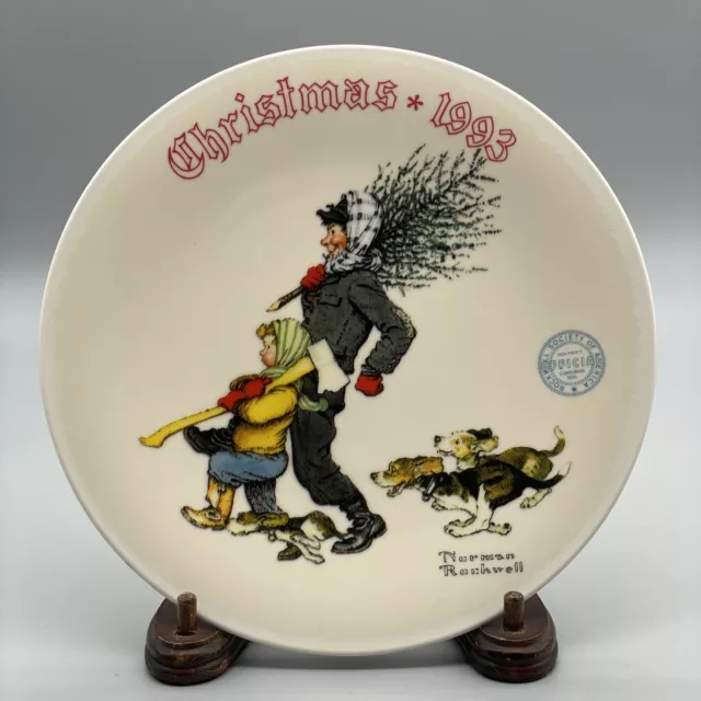 BOGO FREE The Tree Brigade NORMAN ROCKWELL Plate Christmas KNOWLES 1993