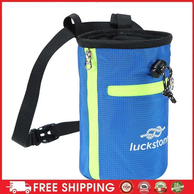 Bolsa de tiza Foru-1, clip mosquetón y bolsas con cremallera para escalada, Out