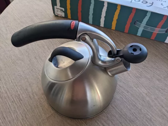 OXO Uplift Good Grips 2 Qt/1.9L Stainless Steel Brushed Finish Tea Kettle