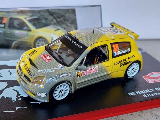 RENAULT CLIO S 1600 RALLYE MONTE CARLO 2004 bernardi - giraudet - 1/43