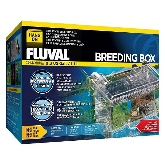 Fluval Hang-On Breeding Box - 6.5 In L X 5 In W X 4.75 In H - Medium - 10942