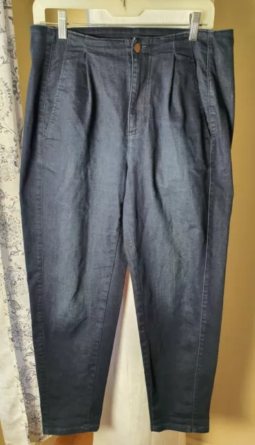 Eileen Fisher Cargo Blue Jeans Sz 6 Pants