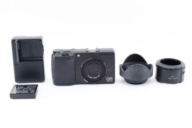 RICOH GR DIGITAL II 10.1MP Digital Camera [Exc++] w/GW-1, GH-1 From Japan 7890